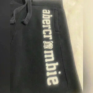 Abercrombie Navy shorts with elastic waist with drawstring two front pockets